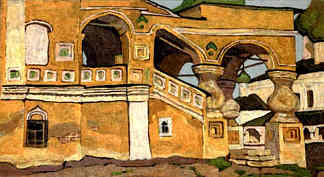 乌格利奇。门廊。 Uglich. Porch. (1904)，尼古拉斯·罗瑞奇