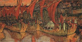 弗拉基米尔战役到科尔松（红帆） Vladimir campaign to Korsun (Red Sails) (1900)，尼古拉斯·罗瑞奇