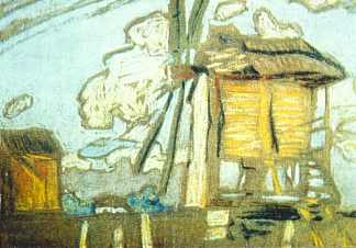 风车 Windmill (c.1910)，尼古拉斯·罗瑞奇