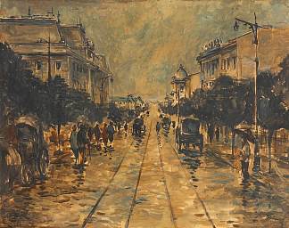 雨后的伊丽莎白大道 Elisabeth Avenue After Rain，尼古拉·达拉斯库