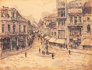 走向利普斯卡尼 Towards Lipscani (1921)，尼古拉·达拉斯库