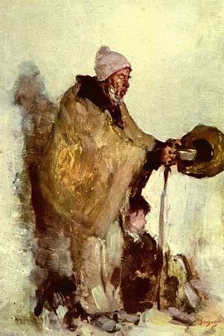布列塔尼乞丐 Breton beggar，尼古拉·格里戈里斯丘