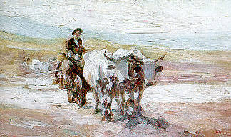 牛车 Oxcart (1899)，尼古拉·格里戈里斯丘