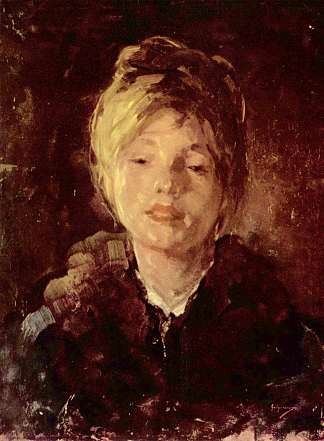 一个女孩的肖像 Portrait of a Girl，尼古拉·格里戈里斯丘