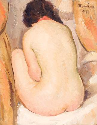 背部裸体（阿比贝） Back Nude (Abibe) (1938)，尼古拉托尼扎