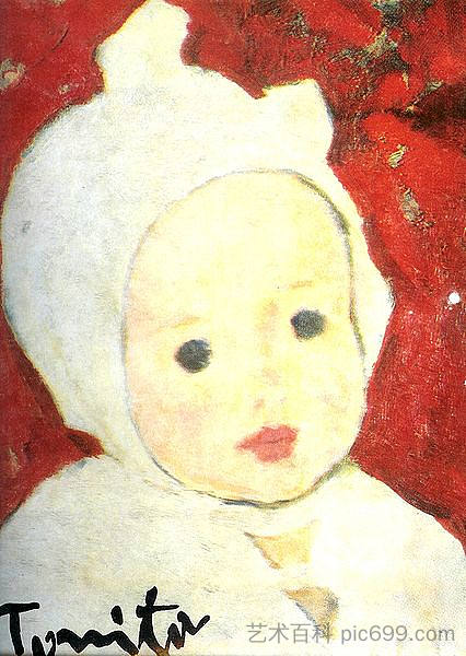 儿童肖像 Child Portrait (1926)，尼古拉托尼扎