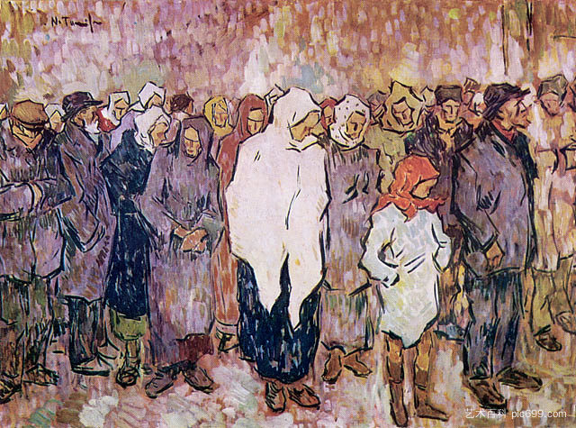 排队买面包 Queuing for Bread (1920)，尼古拉托尼扎