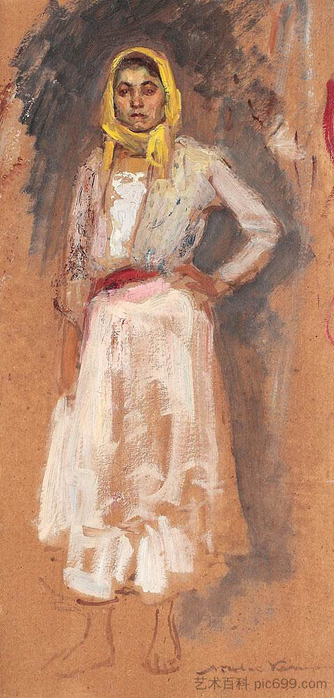 吉普赛女人 Gipsy Woman (1920)，尼古拉·佛蒙特