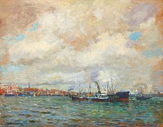 鹿特丹港 Rotterdam Port (1928)，尼古拉·佛蒙特