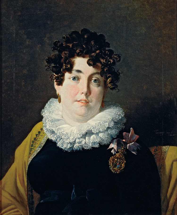 贝拉斯侯爵夫人的肖像 Portrait of the Marquise of Belas (1816),尼古拉斯·安托万·陶内