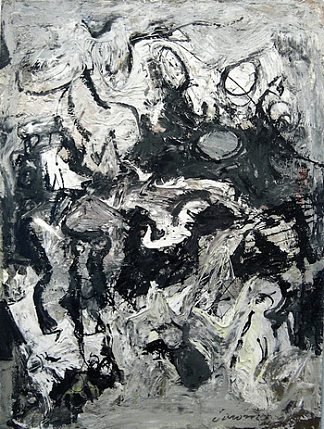 无题摘要 Untitled Abstract (1952)，尼古拉斯·卡罗恩