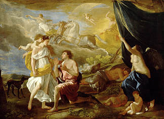 塞勒涅和恩底弥翁 Selene and Endymion (c.1630)，尼古拉斯·普桑