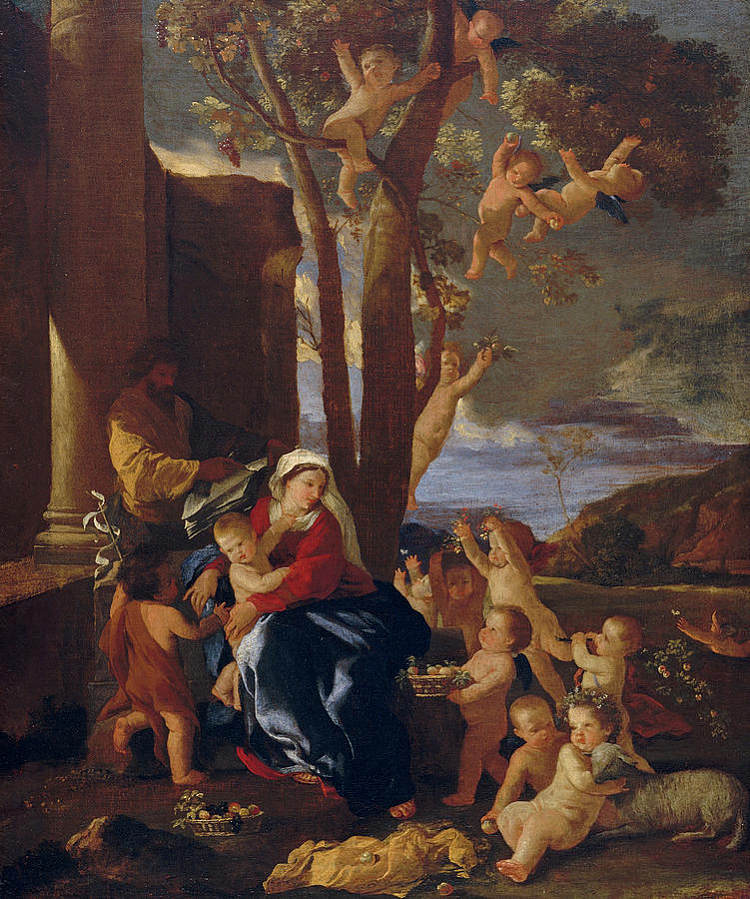 其余的在飞往埃及的航班上 The Rest on the Flight into Egypt，尼古拉斯·普桑