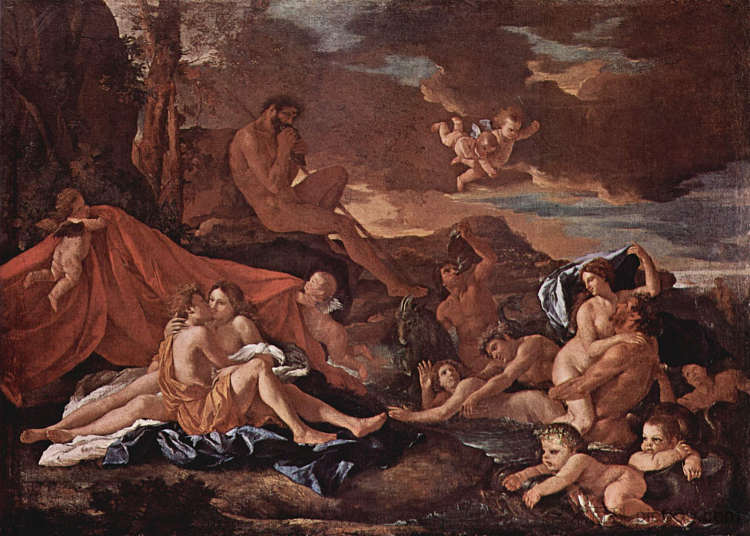 阿西斯和加拉蒂亚 Acis and Galatea (c.1630)，尼古拉斯·普桑