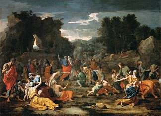 甘露的聚集 Gathering of Manna (c.1637)，尼古拉斯·普桑