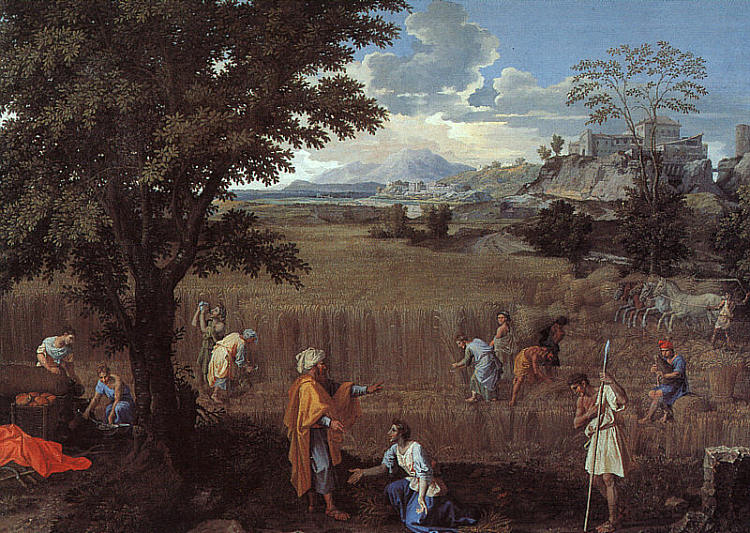 夏天（路得和波阿斯） The Summer (Ruth and Boaz) (1660 - 1664)，尼古拉斯·普桑