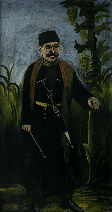 一个富农的肖像 Portrait of a wealthy peasant (1903; Georgia  )，皮罗斯马尼