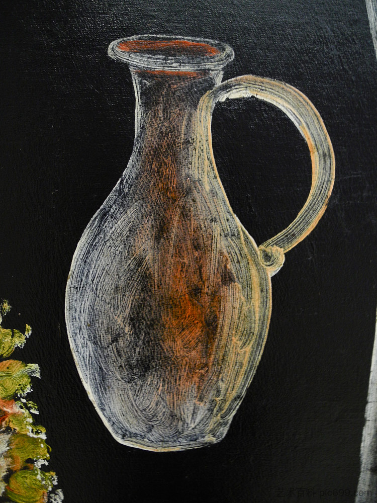 静物（局部） Still Life (detail)，皮罗斯马尼