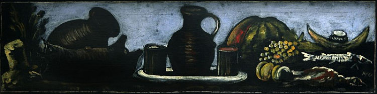 静物画 Still life (1912; Georgia  )，皮罗斯马尼