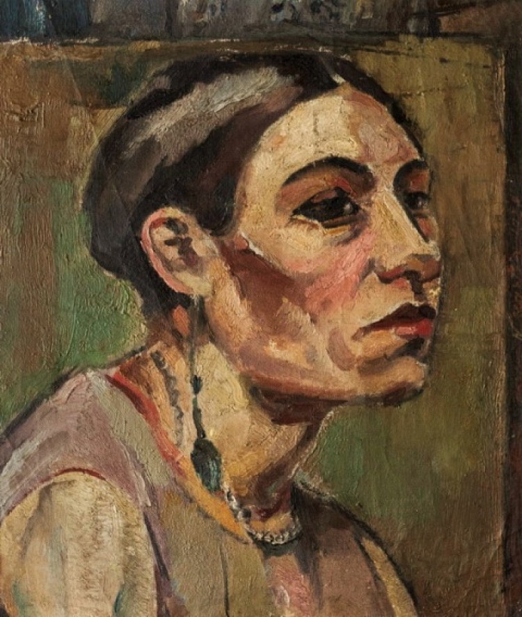 一个女人的半身像 Bust of a woman (1928)，尼古拉·马丁诺斯基