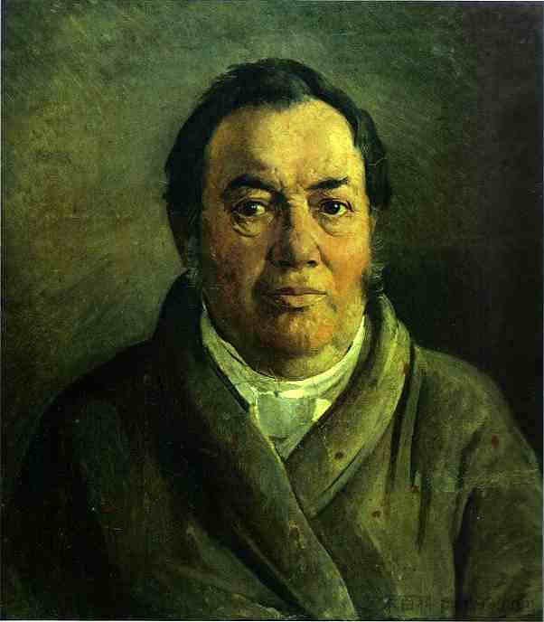 艺术家之父尼古拉·O.Ge 的肖像 Portrait of Nikolay O.Ge, Artist's Father (1854)，尼古拉格