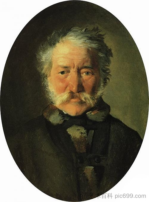 彼得·扎贝拉的肖像 Portrait of Piotr Zabela (1856)，尼古拉格