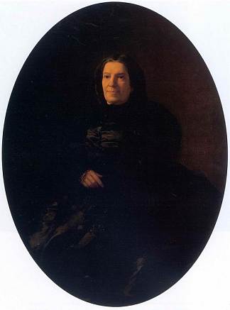 V.N.罗斯托夫采娃的肖像 Portrait of V.N.Rostovtseva (1861)，尼古拉格