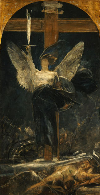 大天使，为信仰基础而学习 Archangel, study for the Foundation of Faith (1895)，尼古拉斯·吉热斯