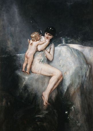 若虫和丘比特 Nymph and Cupid (1897)，尼古拉斯·吉热斯