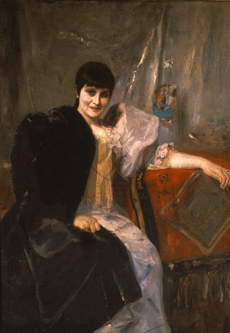 阿尔忒弥斯·吉兹的肖像 Portrait of Artemis Gyzi (1890)，尼古拉斯·吉热斯