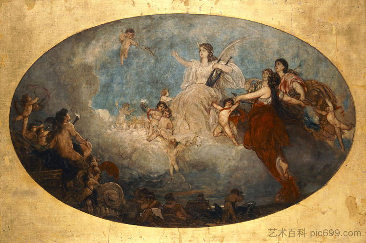 文科与他们的精神 The liberal arts with their spirits (1878 - 1880)，尼古拉斯·吉热斯