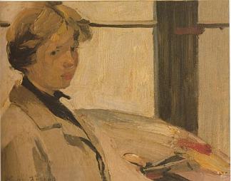 画家玛丽亚·霍尔斯的肖像 Portrait of painter Maria Hors，尼古拉斯·莱特阿斯