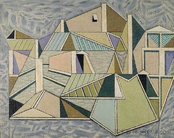 巴黎屋顶二期 Paris Roofs II (1952)，尼科什·哈德吉凯里科什·格希卡斯