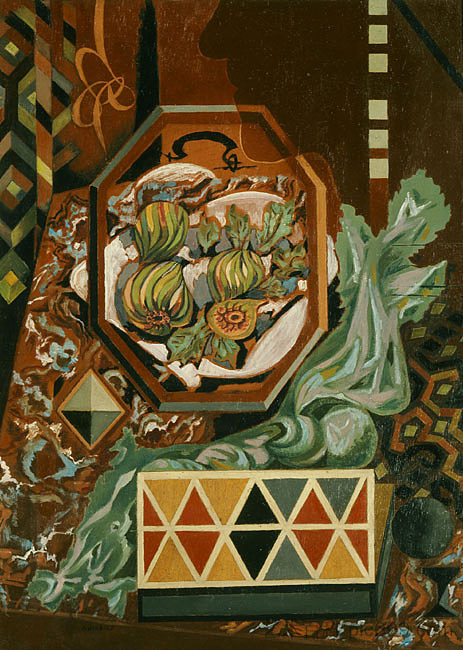 无花果静物 Still life with figs (1935)，尼科什·哈德吉凯里科什·格希卡斯