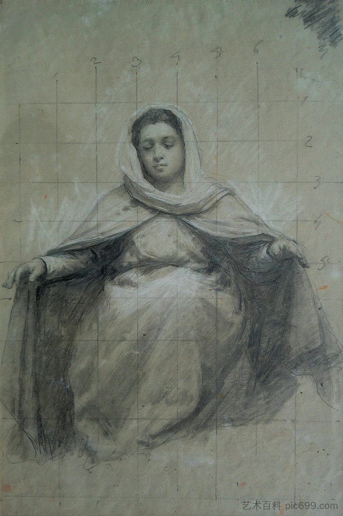 保护圣母 Madonna of Protection (c.1900)，诺亚·博尔迪尼翁