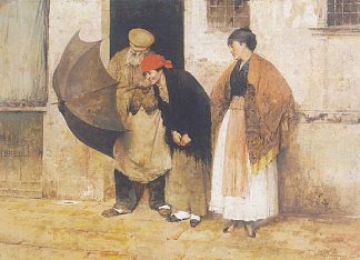 修理雨伞 Repairing the umbrella，诺亚·博尔迪尼翁