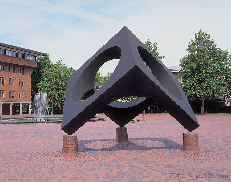 观天雕塑 Skyviewing Sculpture (1969)，野口勇