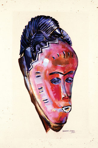 波勒面膜 Baule Mask (1935; New York City,New York,United States                     )，诺曼·刘易斯