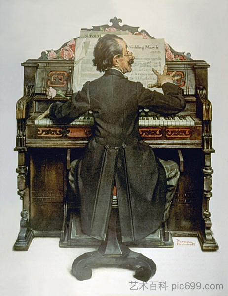 计划 Piano (1928)，诺曼·洛克威尔