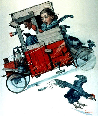 肥皂盒赛车手 Soapbox Racer (1926)，诺曼·洛克威尔