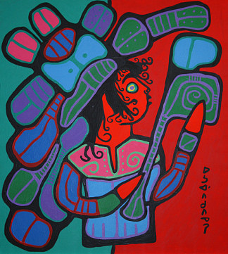 红绿相间的萨满 Shaman On Red and Green (1995)，诺娃尔·墨里塞奥