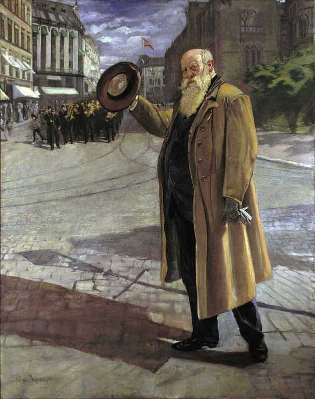 克里斯蒂安·克罗格的肖像 Portrait of Christian Krohg (1903)，织田克罗格