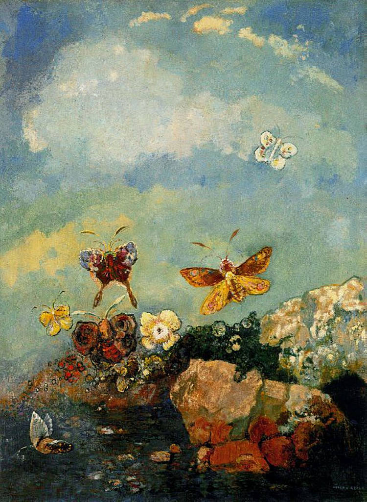 蝴蝶 Butterflies，奥迪隆·雷东