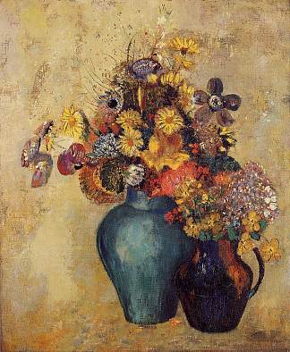 花 Flowers (c.1905)，奥迪隆·雷东