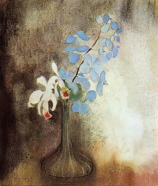 兰花 Orchids (c.1912)，奥迪隆·雷东