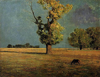 佩勒巴德景观 Peyrelebade Landscape (c.1868)，奥迪隆·雷东