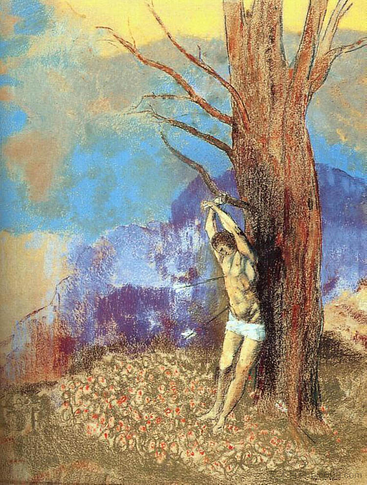 圣塞巴斯蒂安 Saint Sebastian (1910)，奥迪隆·雷东