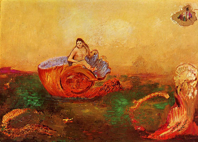 维纳斯的诞生 The Birth of Venus (1912)，奥迪隆·雷东