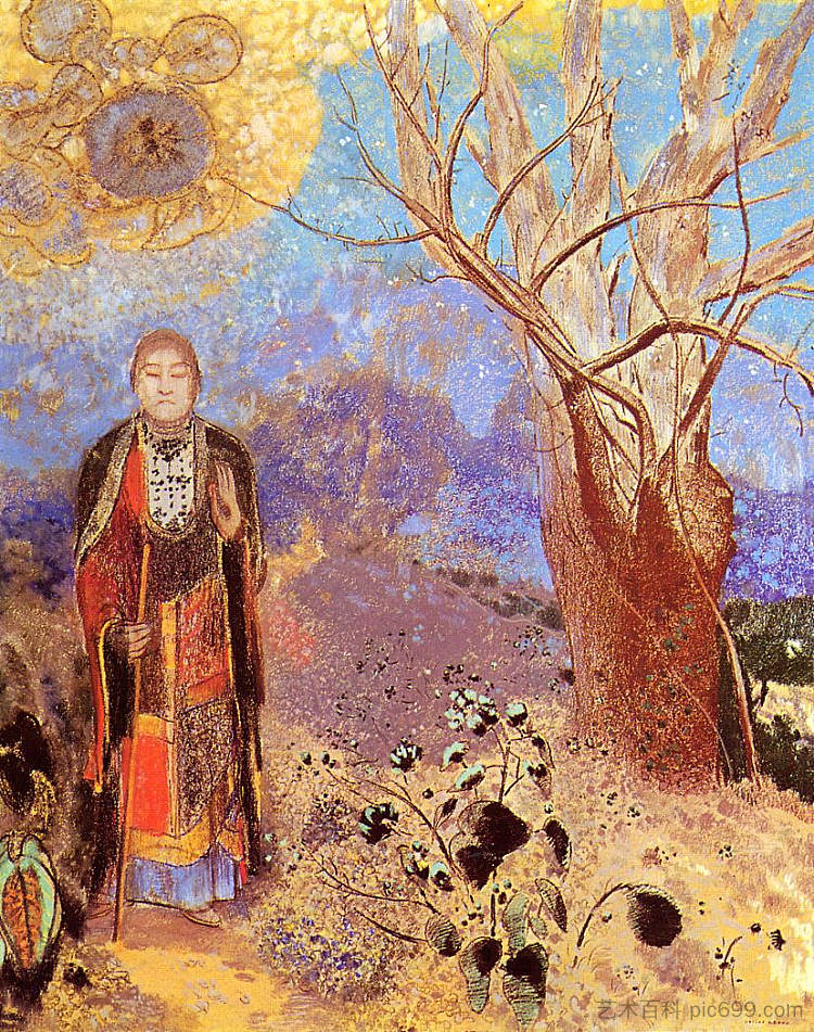 佛陀 The Buddha (c.1905)，奥迪隆·雷东