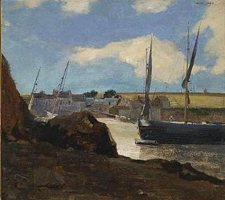 莫尔加特港 The Port of Morgat (1882)，奥迪隆·雷东